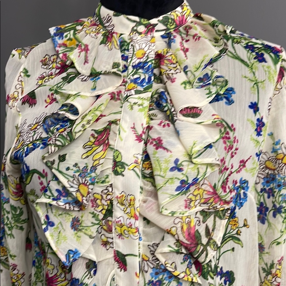 H&M Floral Ruffle Blouse - Picture 3 of 7